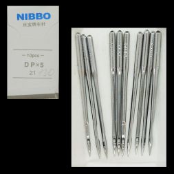 Иглы NIBBO для прямострочных машин с толстой колбой (DP*5/130) ПШМ № 130, уп. 10 шт